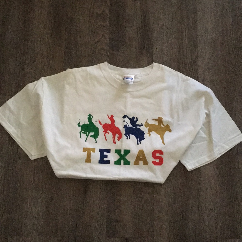 Brand New Multicolor Texas Bucking Bronco Cowboy Shirt XL